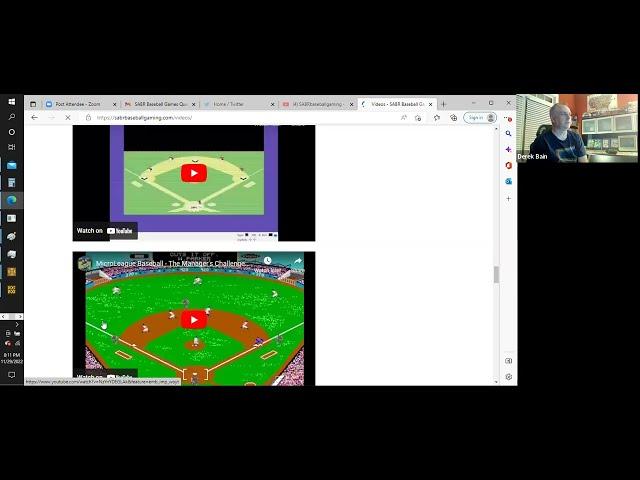 SABR Games and Simulations Committee meeting (November 29, 2022)