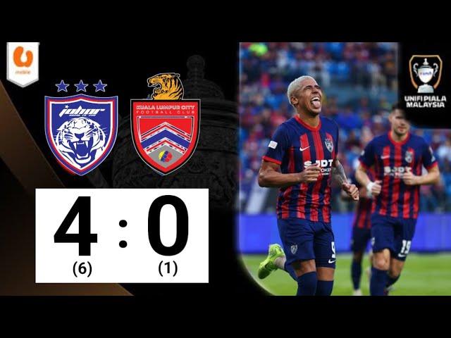 ‎Johor Darul Ta'zim FC 4-0 KL city FC | Piala Malaysia 2024/25 - Highlight