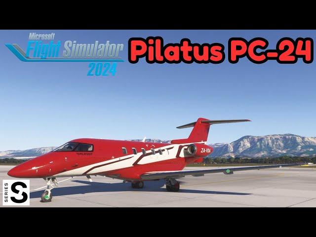 MSFS2024 XBOX SERIES S Pilatus PC-24 Full Flight LAKV-LATI