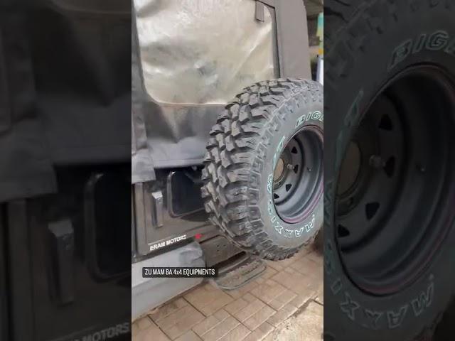 thar crde loading with Maxxis Bighorn 764 and 15x8j steel wheels