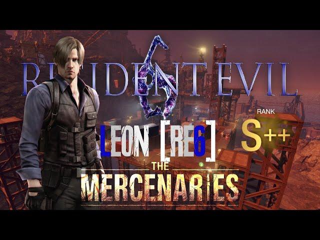 Resident Evil 4 Remake - Mercenaries - Leon[RE6] - Docks(Sunset) - S++ Rank 4K60FPS