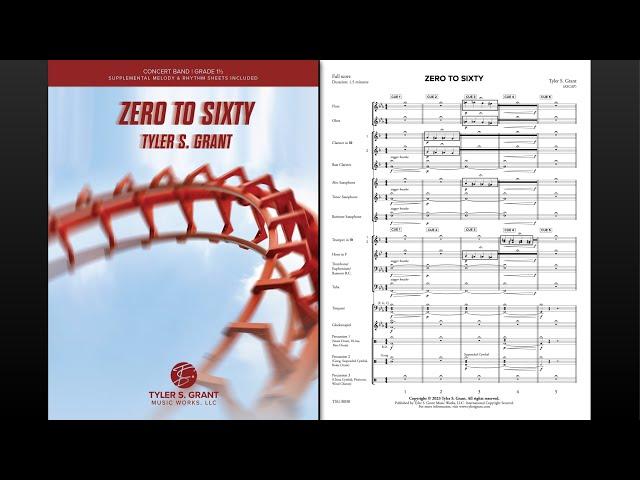 ZERO TO SIXTY by Tyler S. Grant (Concert Band; Gr. 1½) | Recorded by the Atlanta Wind Symphony