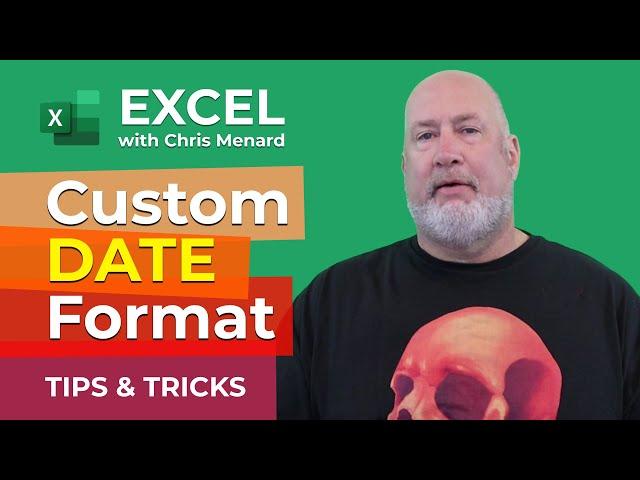 Excel - Format a date the way you want - Custom date formats