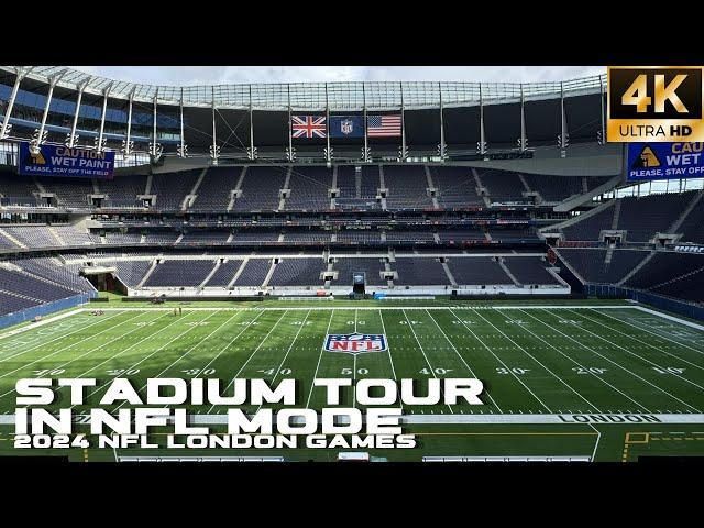 Stadium Tour of the Tottenham Hotspur Stadium in NFL Mode  | 2024 NFL London Games [4K]