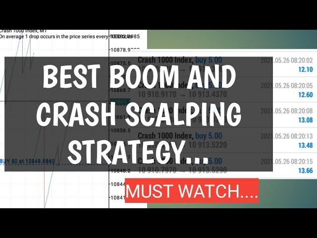 BEST BOOM AND CRASH SCALPING STRATEGY|97% ACCURATE|(#BOOMANDCRASH #BOOM1000 #CRASH1000)