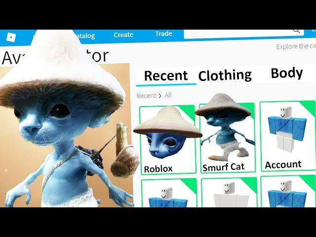 MAKING SMURF CAT a ROBLOX ACCOUNT