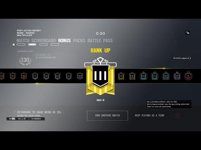 I FINALLY HIT GOLD - Rainbow Six Siege