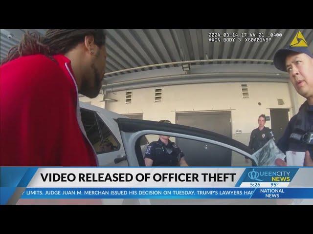 Bodycam video of Charlotte officer accused of stealing suspect’s money released