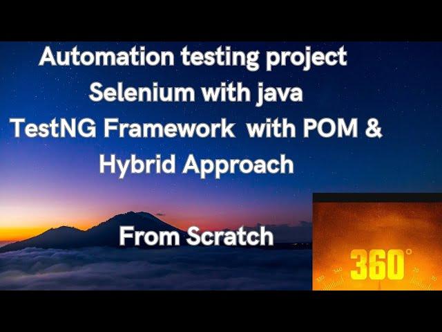 Automation Testing real-time project |Selenium with java | TestNG Framework  with POM & Hybrid