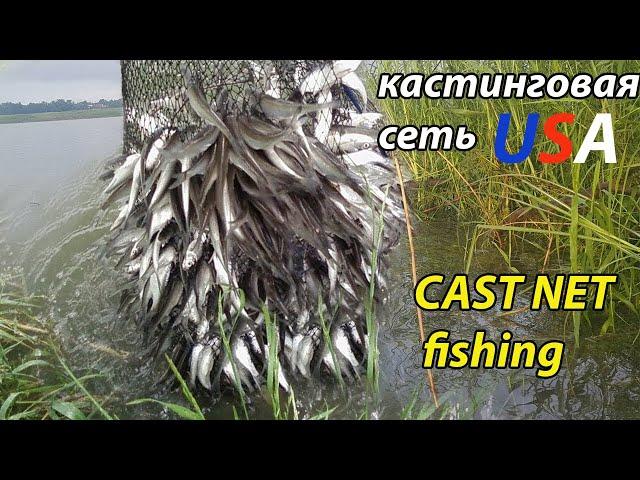 рыбалка на кастинговую сеть в Америке! Top 5 Most Unbelievable Cast Net Fishing!