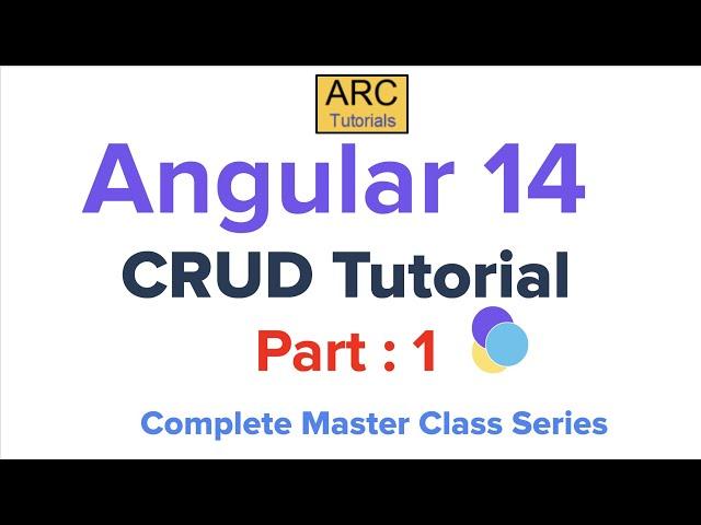 Angular 14 CRUD with Web API Tutorial Part #1 | Angular Material 14 CRUD Step By Step