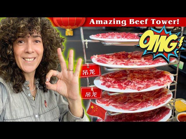 OMG! Family Beef Tower Feast in China - ONLY $20  Unbelievable!