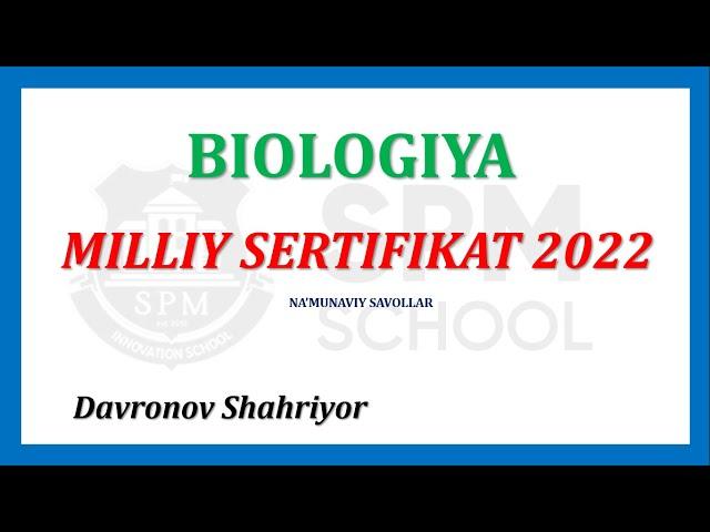 Milliy sertifikat 2022 na'munaviy savollar tahlili II Миллий сертификат 2022 намунавий савол тахлили