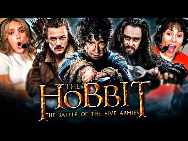 THE HOBBIT: THE BATTLE OF THE FIVE ARMIES (2014) MOVIE REACTION!! FIRST TIME WATCHING!! Review LOTR