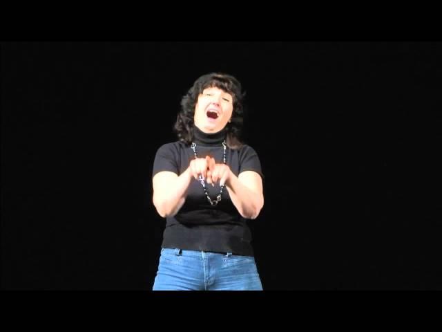 Russian Deaf Storytellers. Vera Kalinina. RSL storytelling "Nail"