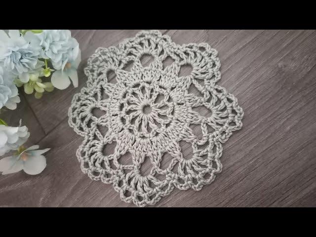 Маленька серветка гачком для початківців. Super Beautiful Crochet Knitting Model. DIY