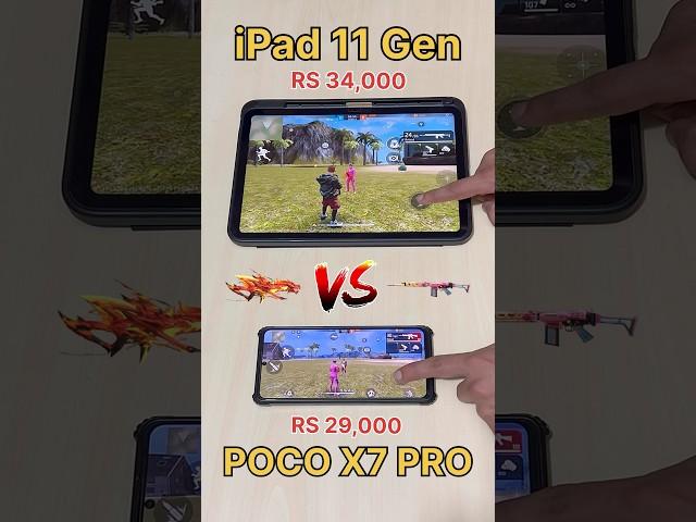 iPad 11 Gen vs POCO X7 PRO M4A1 vs PARAFAL - FREEFIRE GUN TEST #freefire #shorts #viral