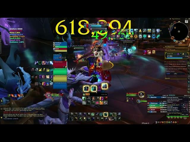 WOW TWW - RESTORATION SHAMAN - City of Threads - MYTHIC+ 10 - WEEK 2