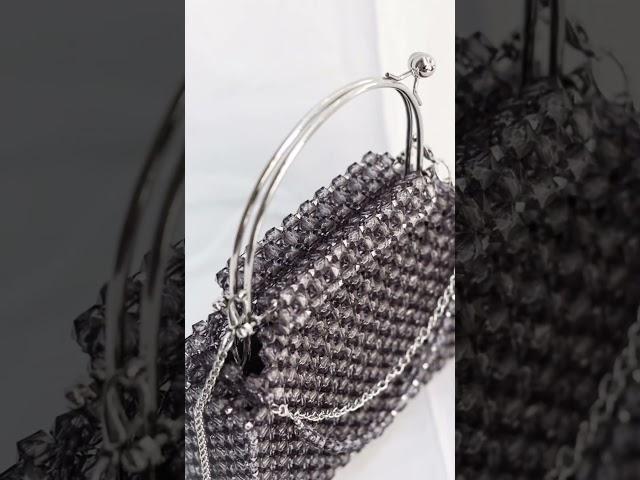 Мои работы. Сумочка с фермуаром. Сумочка из бусин. Beaded bag. #сумкаизбусин #beadedbag #сумочка