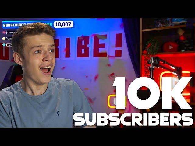 Chazyyyboi hits 10,000 SUBSCRIBERS live on stream!