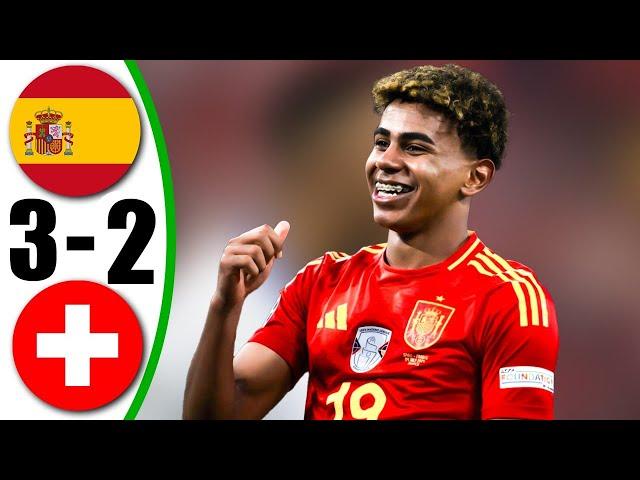 Spain vs Switzerland 3-2 - All Goals & Highlights - 2024