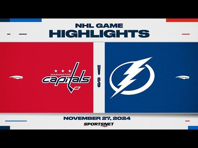 NHL Highlights | Capitals vs. Lightning - November 27, 2024