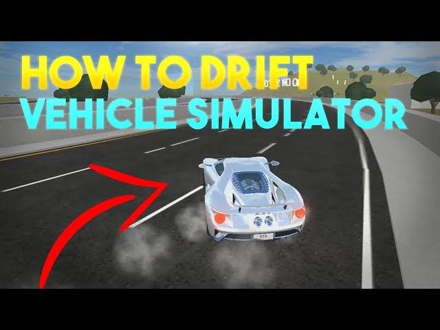 HOW TO DRIFT WITH SUPERCARS | Roblox Vehicle Simulator - EASY METHOD