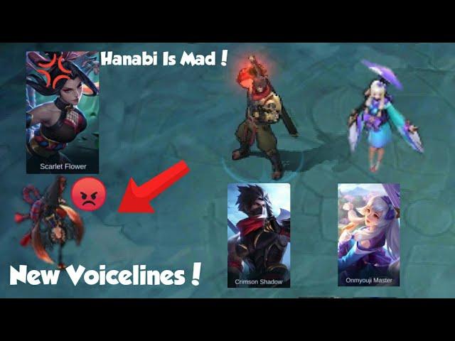 Kagura And Hayabusa And Hanabi New Voicelines! Hanabi is Mad! (Mobile Legends)