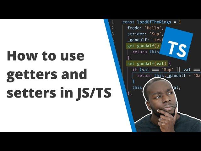 How to use getters and setters in Javascript / Typescript