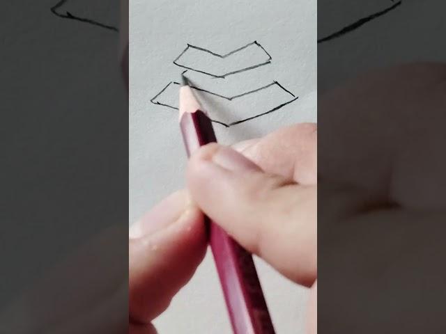 Simple Drawing Idea Of Stone Pyramid #howto #shorts #drawing #art #pyramid