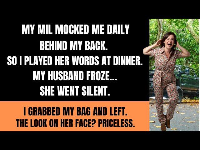 My Husband Let His Mom Insult Me Daily — Until I Played a Secret Audio at Dinner...