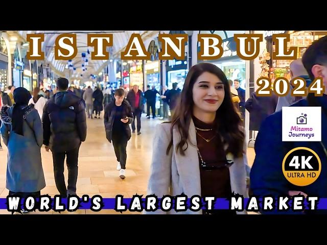 Explore The World's Largest Market In 4k: Istanbul Grand Bazaar Kapalicarsi Walking Tour | Dec 2024