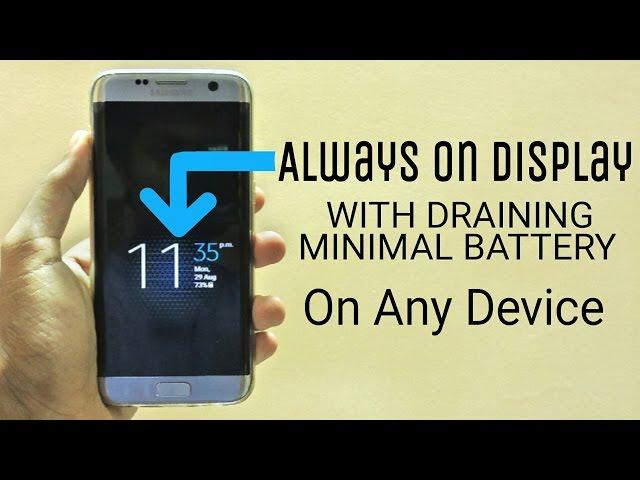 "Always On Display" Without Battery Drain on any Android Device