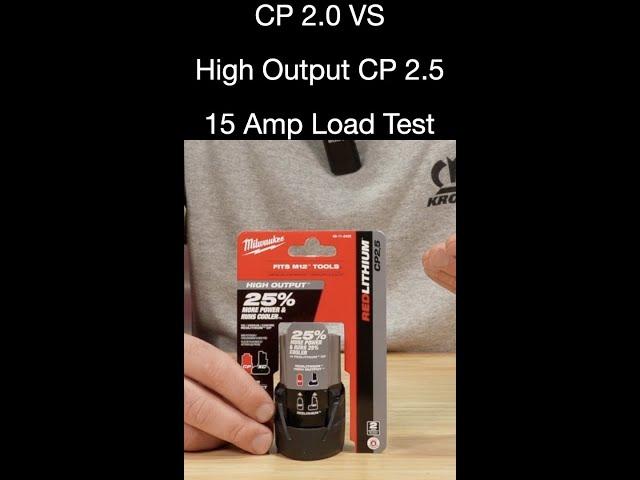 Milwaukee High Output CP 2.5 VS CP 2.0