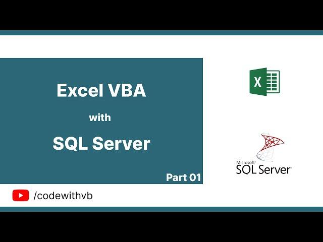 Connect Excel To SQL Server Using VBA/Macros