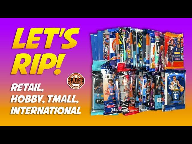 Let's Rip! Random Retail Basketball Card Packs  Hobby, Tmall, Retail, & International + Giveaway!