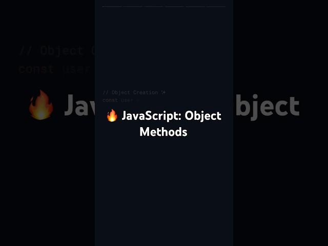  JavaScript: Object Methods