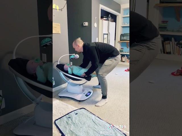 Dad twerks after baby sleeps Viral Tik Tok