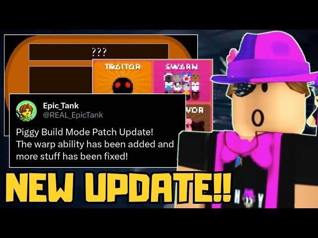 PIGGY JUST UPDATED.. NEW FEATURES + BUILD MODE CHANGES.. | New Piggy Update