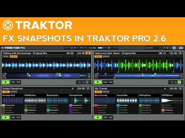 Traktor Pro 2.6 Tutorial: How to Save FX Snapshots