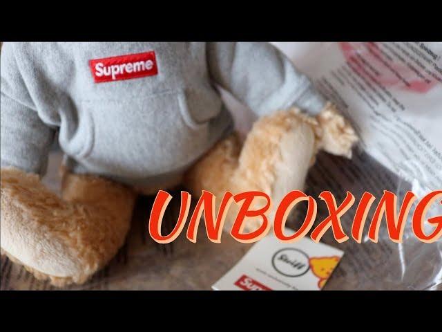 Supreme Steiff bear unboxing