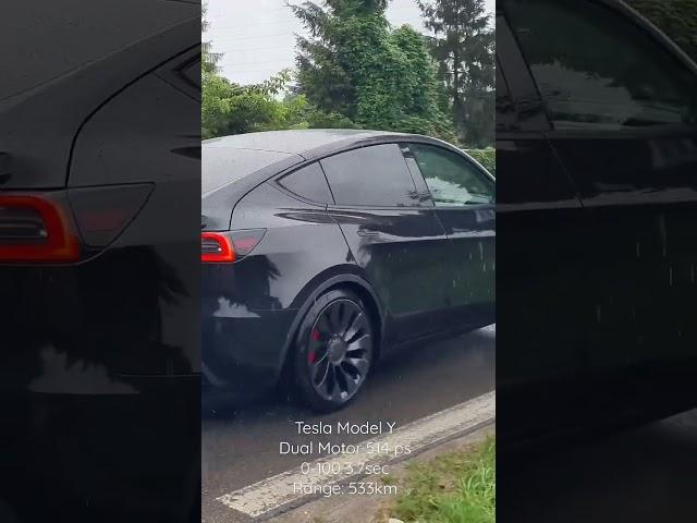 Tesla Model Y takeoff 