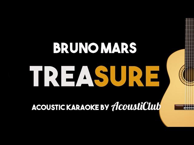 Bruno Mars - Treasure (Acoustic Guitar Karaoke Version)