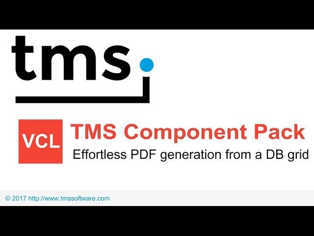 Effortless PDF generation from a DB grid