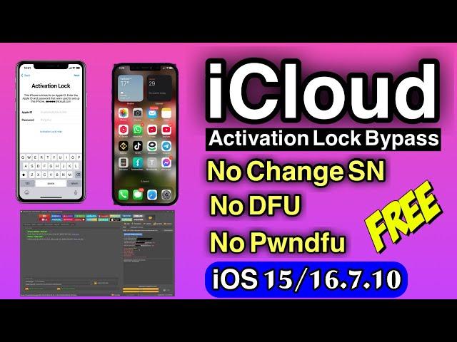 New FREE iCloud Bypass iPhone 6s to iPhone X NO SN Change by Unlock Tool