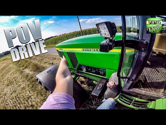 John Deere 7810 - POV Transport & SOUND!