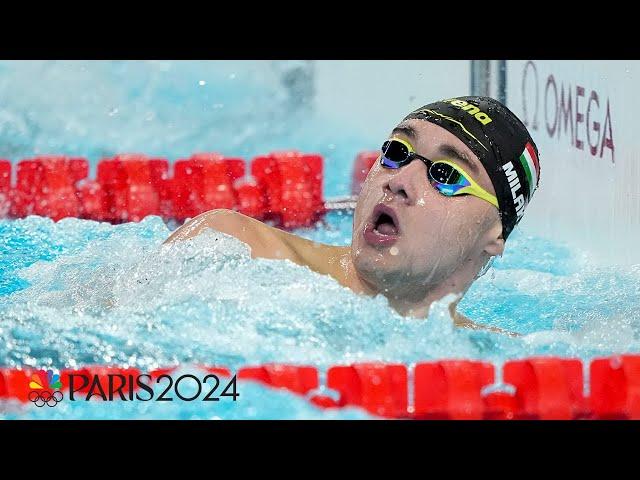 Kristof Milak FOLLOWS THROUGH on favorite status in 100m butterfly win | Paris Olympics | NBC Sports