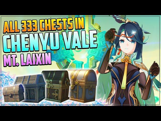 Chenyu Vale Complete 333 Chest Guide! Mt. Laixin! | Genshin Impact 4.4