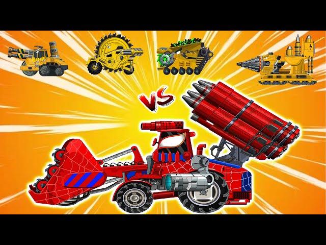 Cuộc Đại Chiến Của Những Chú Quái Vật Thép Đấu VS BULLDOZERS! | KING DOM CARTOONS