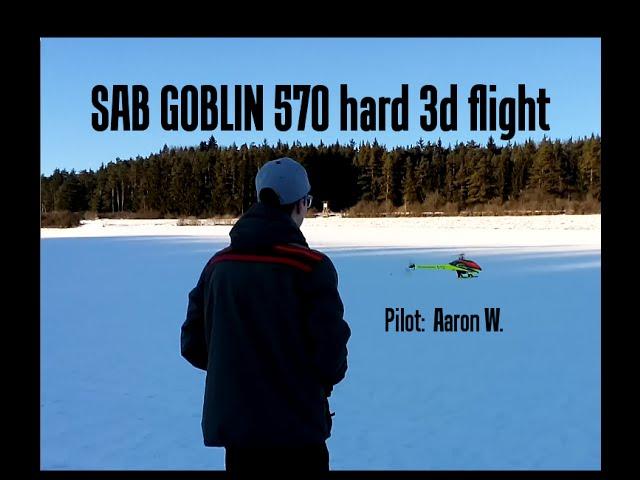 SAB Goblin 570 3D Snowflight | 6S Lipo | Aaron Wolf